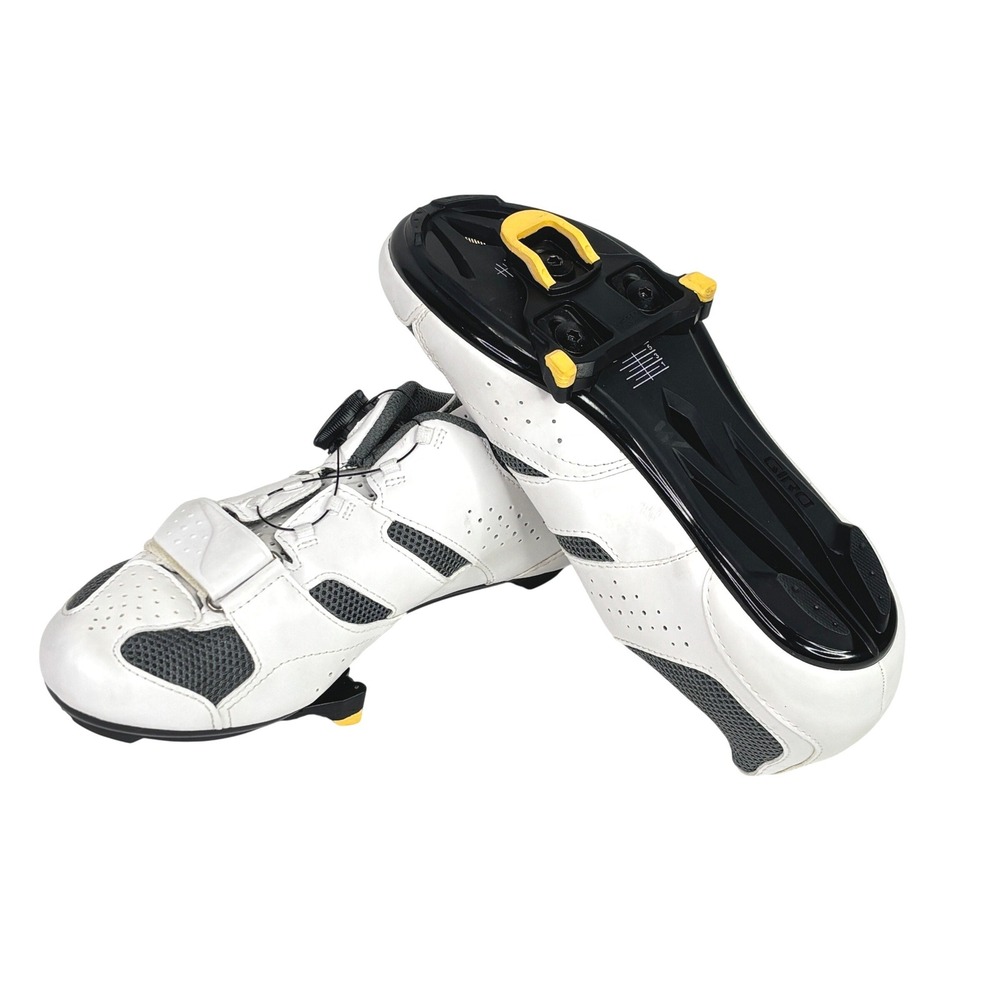 Giro Savix W Womens Road Cycling Shoes White Titanium BOA Dial Size 8.5 US 40 EU
